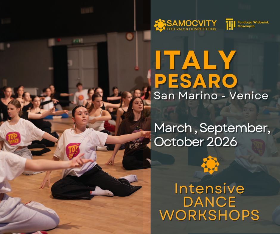 Dance World in Pesaro - 2026 - Інтенсивні танцювальні майстер-класи